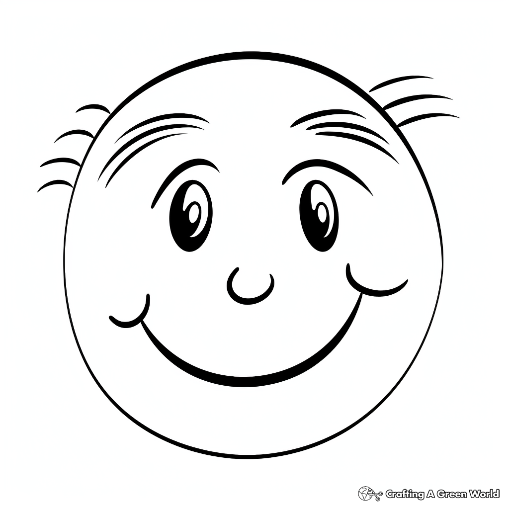 Fun for Kids: Smiley Face Nose Coloring Pages 2