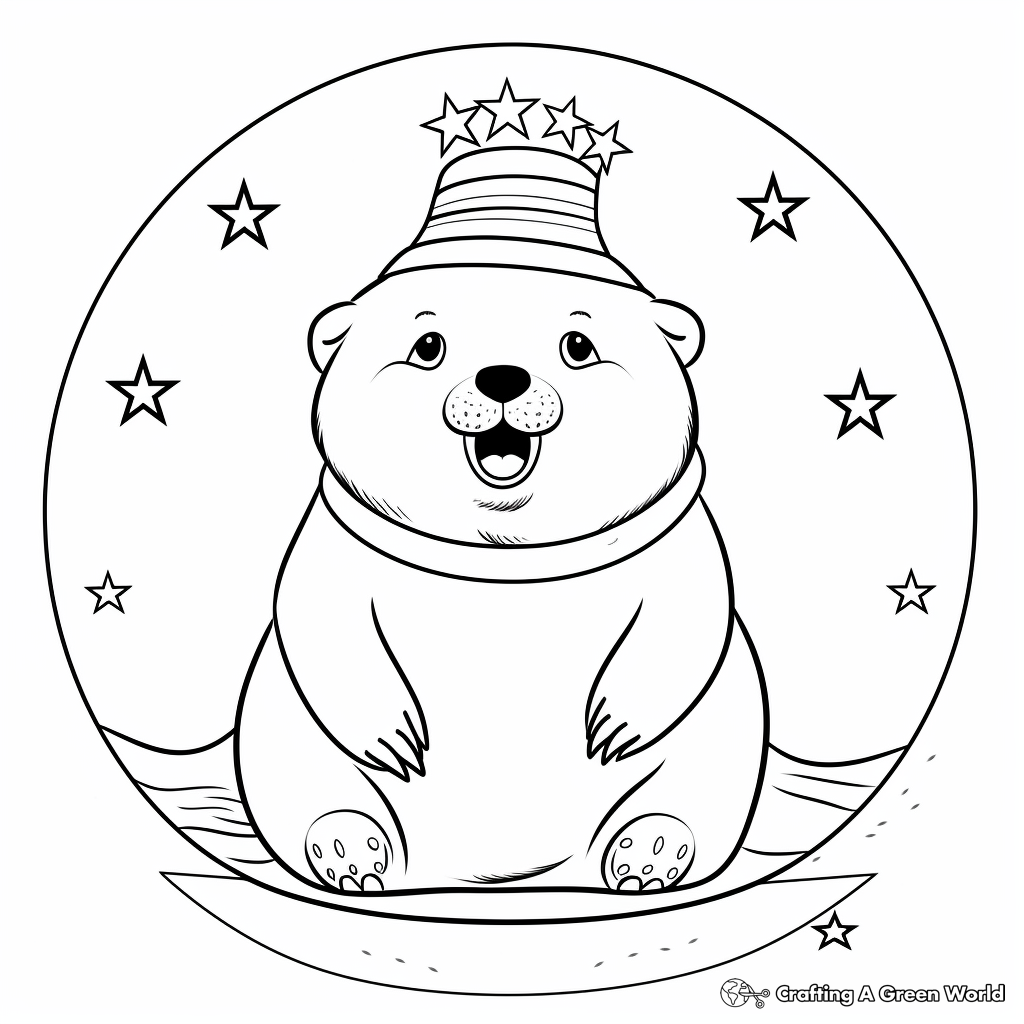 Fun Happy Seal Circus Animal Coloring Pages 4