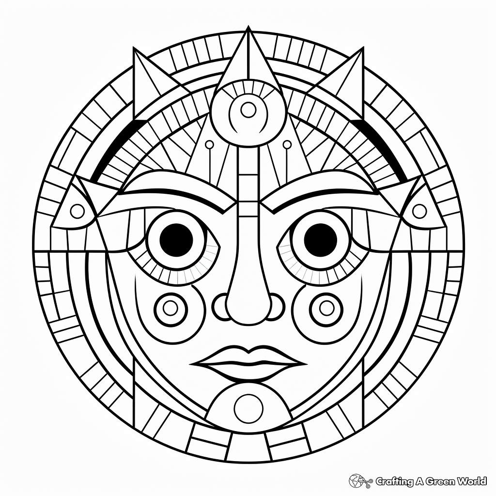Fun Human Face Coloring Pages 2