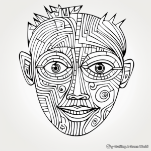 Fun Human Face Coloring Pages 3