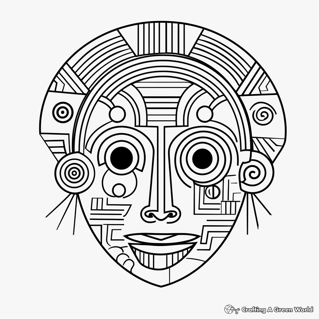 Fun Human Face Coloring Pages 4