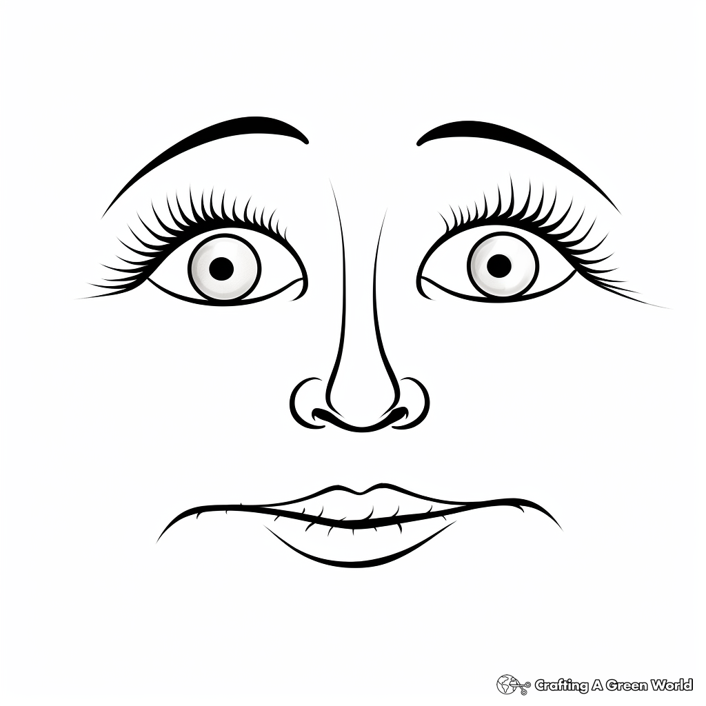 Fun Human Nose Coloring Pages 2