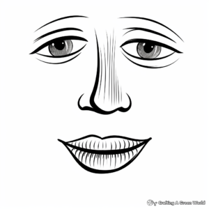Fun Human Nose Coloring Pages 3