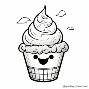 Fun Ice Cream Cone Coloring Pages 1