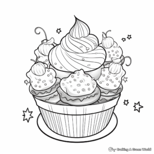 Fun Ice Cream Sundae Coloring Pages 2