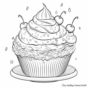 Fun Ice Cream Sundae Coloring Pages 3