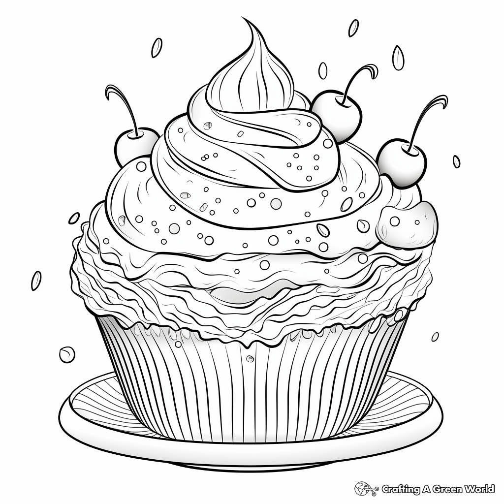 Fun Ice Cream Sundae Coloring Pages 3