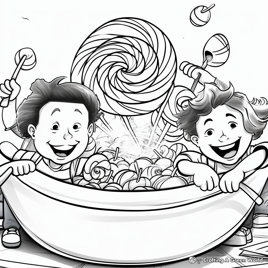 Fun Ice Cream Swirl Coloring Pages for Kids 2