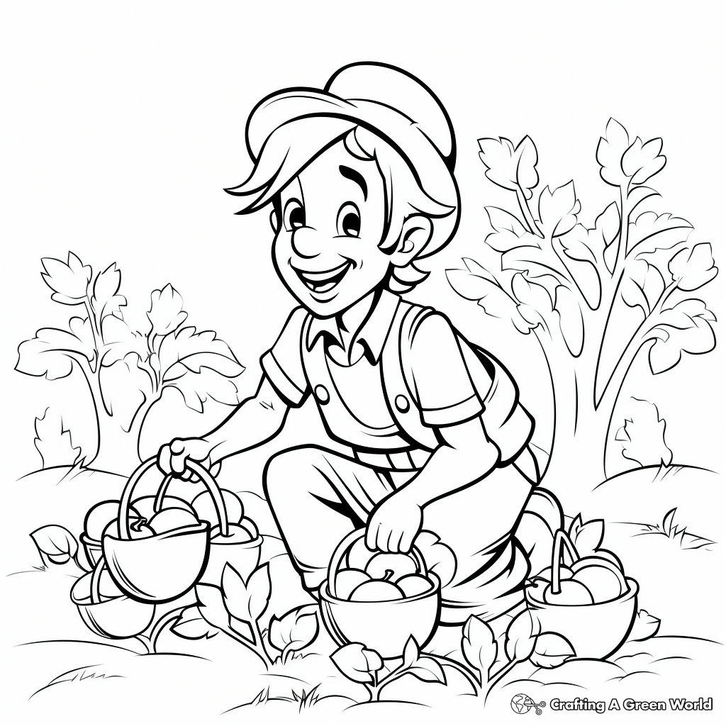 Fun Johnny Appleseed Coloring Pages 4