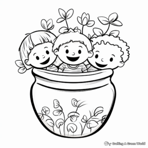 Fun Kids Clay Pot Coloring Pages 2