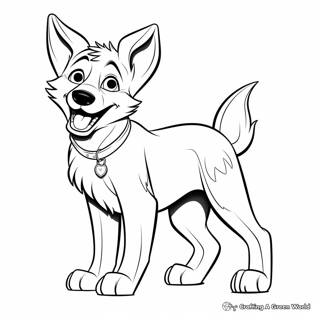 Fun-Loving Dingo Coloring Pages 4