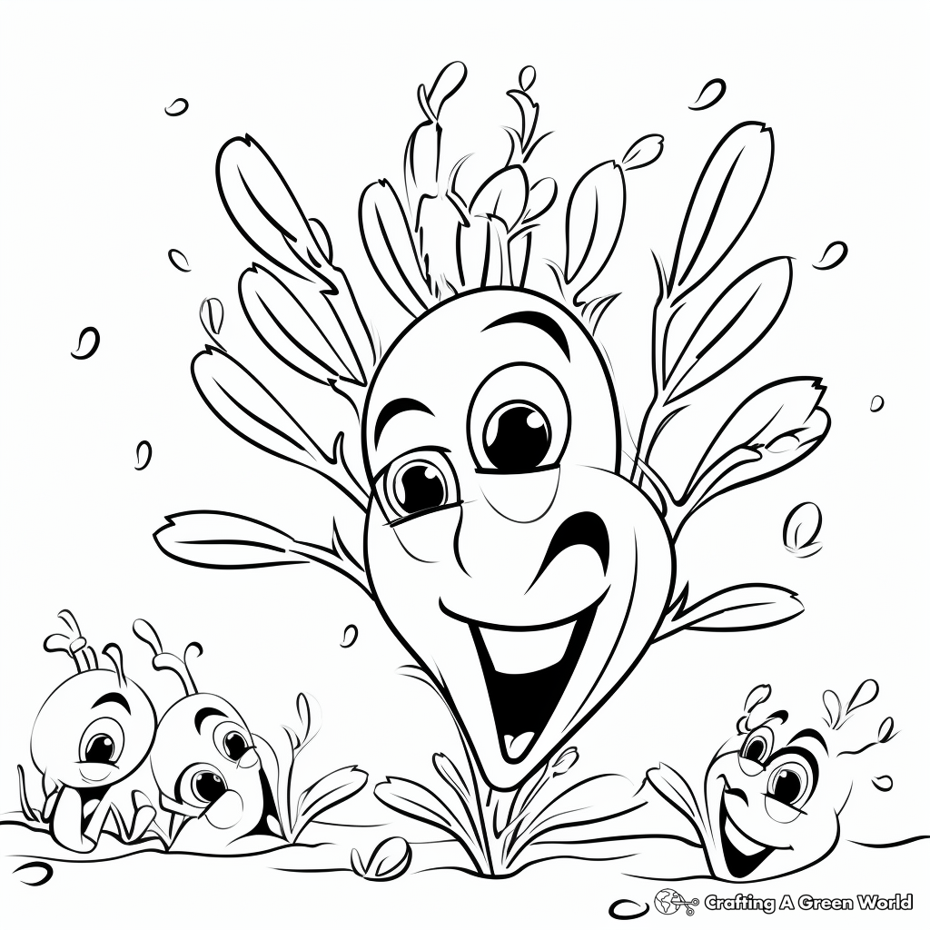 Fun Pigeon Peas Coloring Pages 2