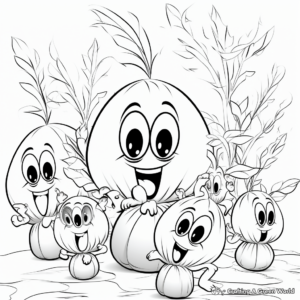 Fun Pigeon Peas Coloring Pages 4