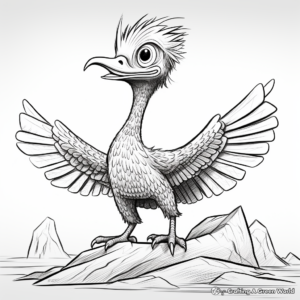Fun Pyroraptor Fossil Find Coloring Page 1