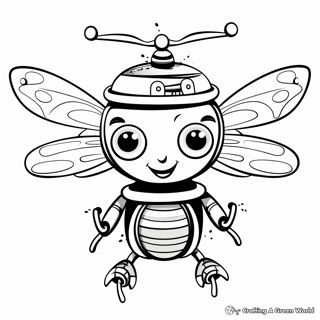 Fun Queen Bee and Her Drones Coloring Sheets 1