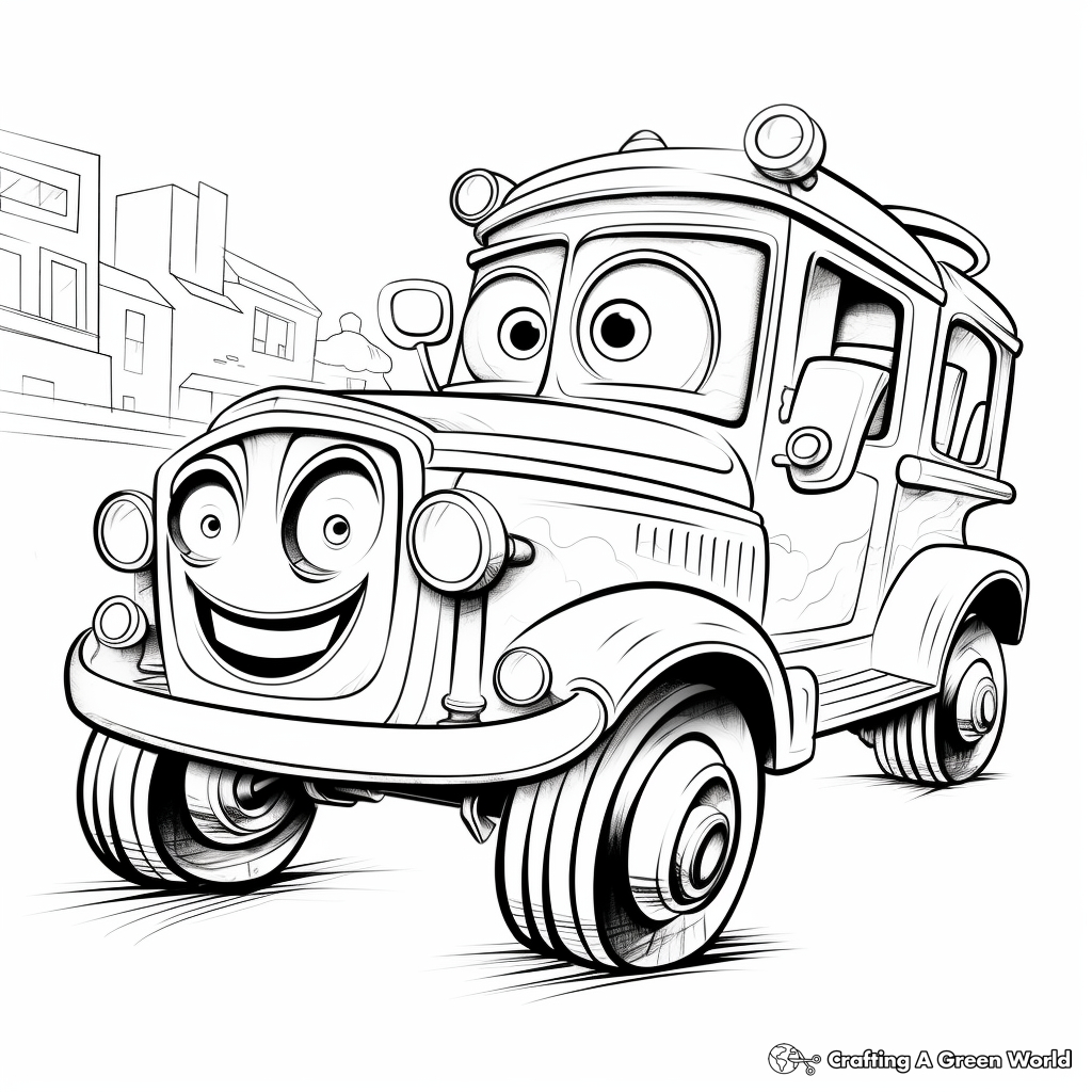 Fun School Bus Coloring Pages 2
