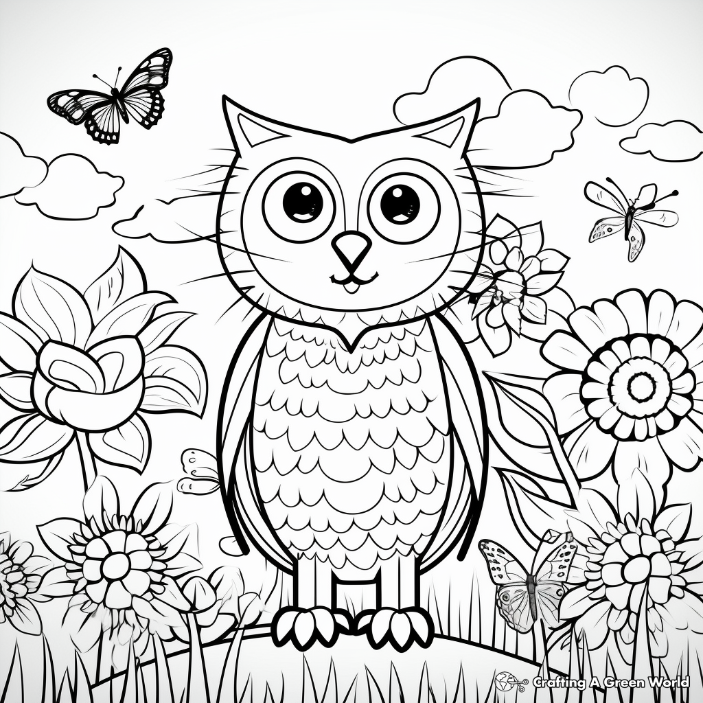 Fun Springtime Animals Coloring Pages 1