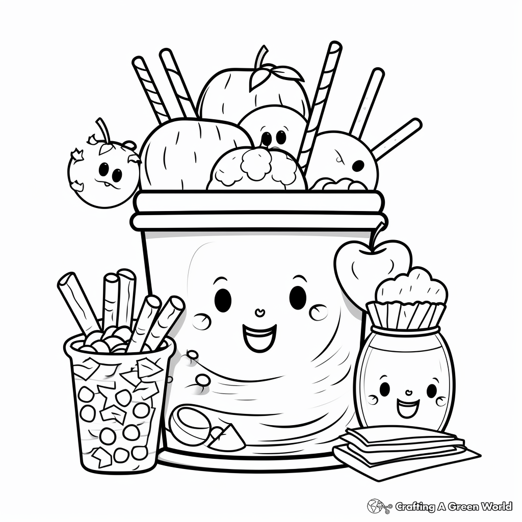 Fun To Learn Food Groups Coloring Pages for Toddlers 2