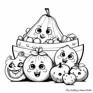 Fun To Learn Food Groups Coloring Pages for Toddlers 3