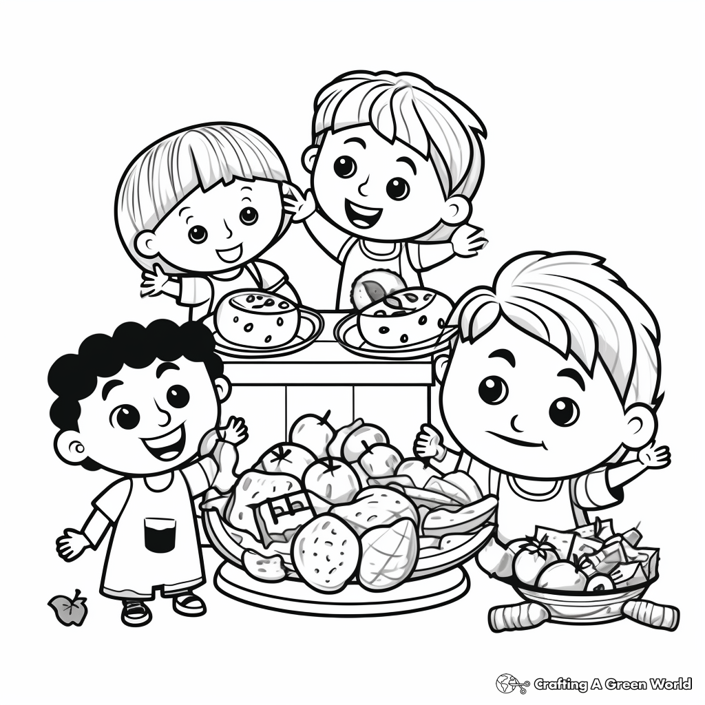 Fun To Learn Food Groups Coloring Pages for Toddlers 4