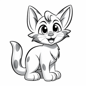 Fun Tom and Jerry Cat Coloring Pages 1