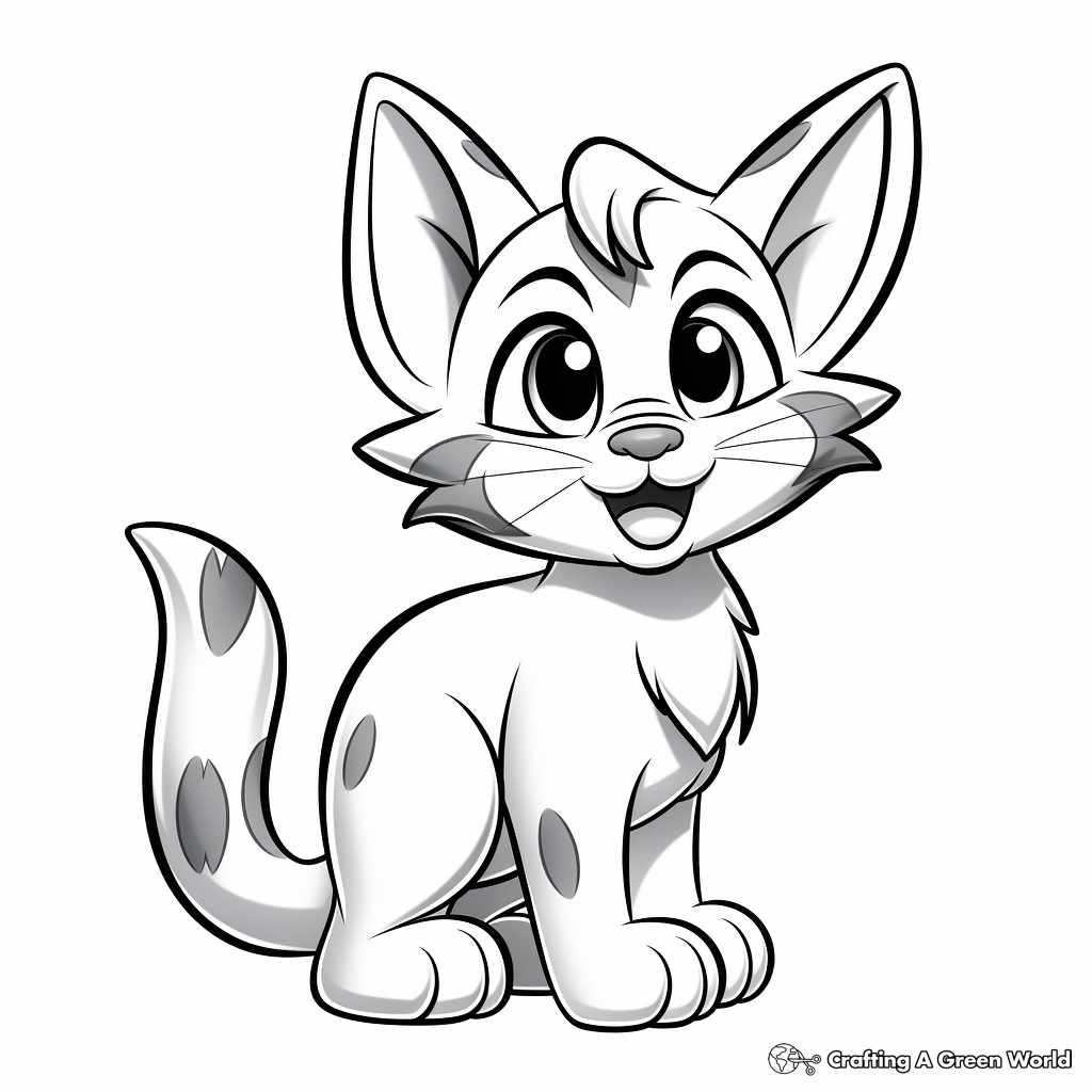 Fun Tom and Jerry Cat Coloring Pages 1