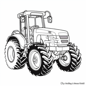 Fun Toy Tractor Coloring Pages 1
