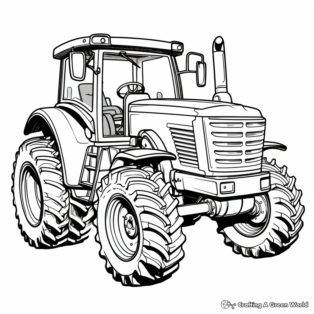 Fun Toy Tractor Coloring Pages 2