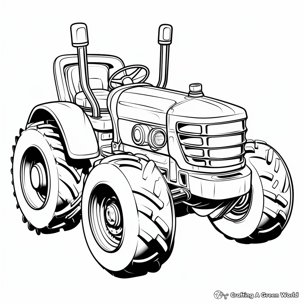 Fun Toy Tractor Coloring Pages 3