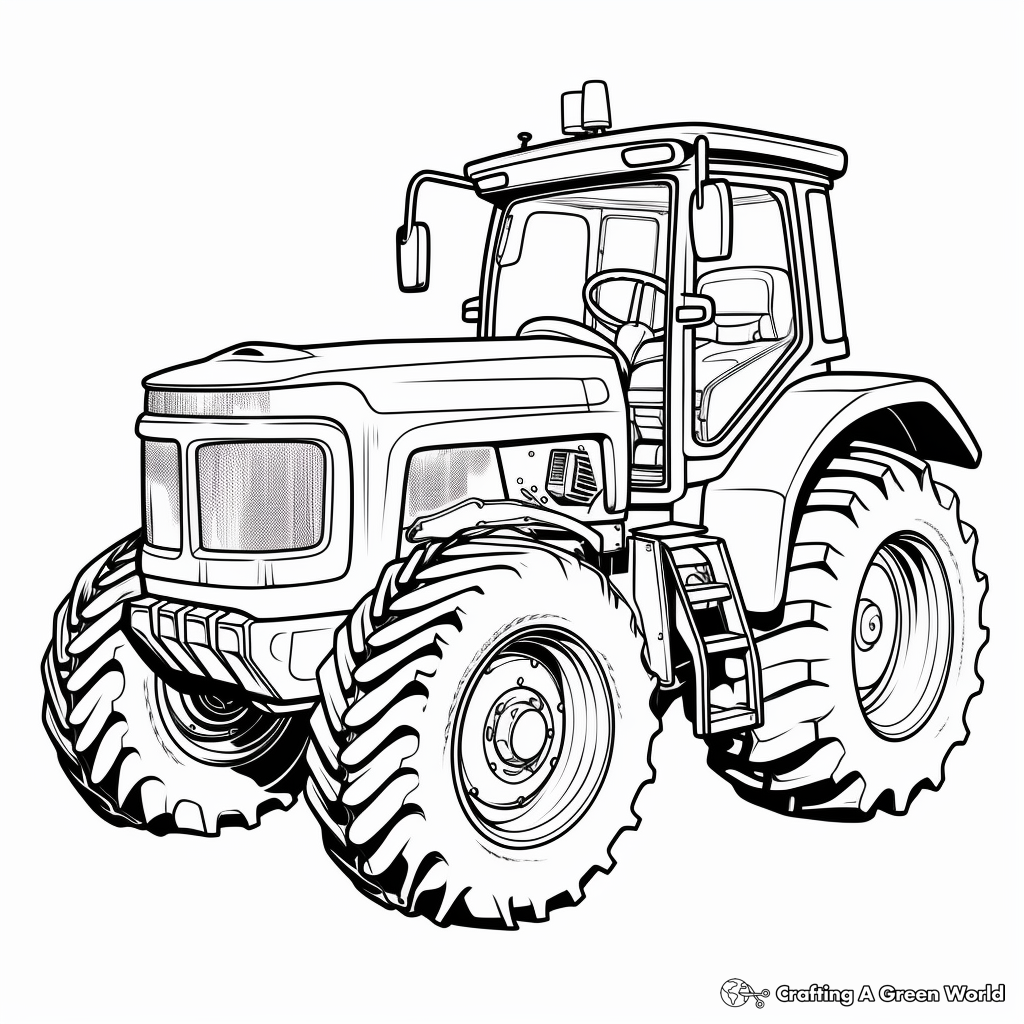 Fun Toy Tractor Coloring Pages 4