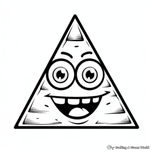 Fun Triangle Shapes Coloring Sheets 3