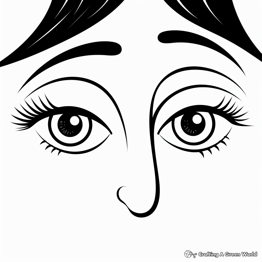 Funny Cartoon Nose Coloring Pages 2