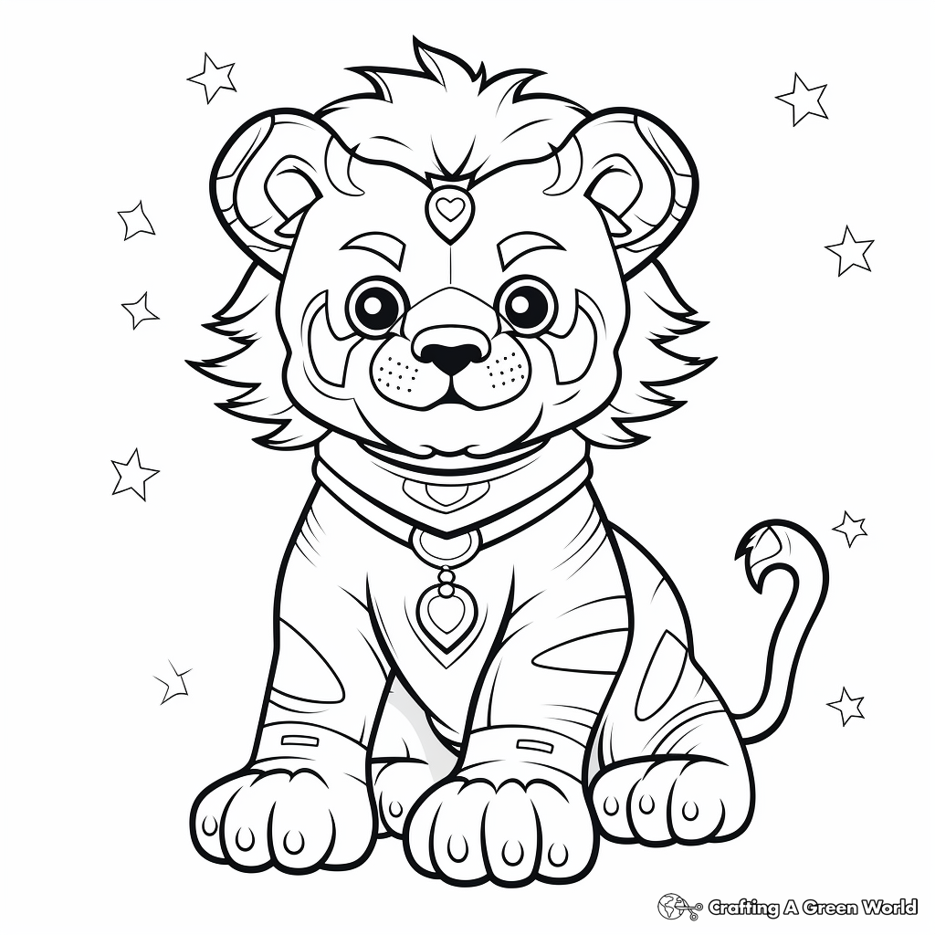 Funny Clown With Circus Animals Coloring Pages 3