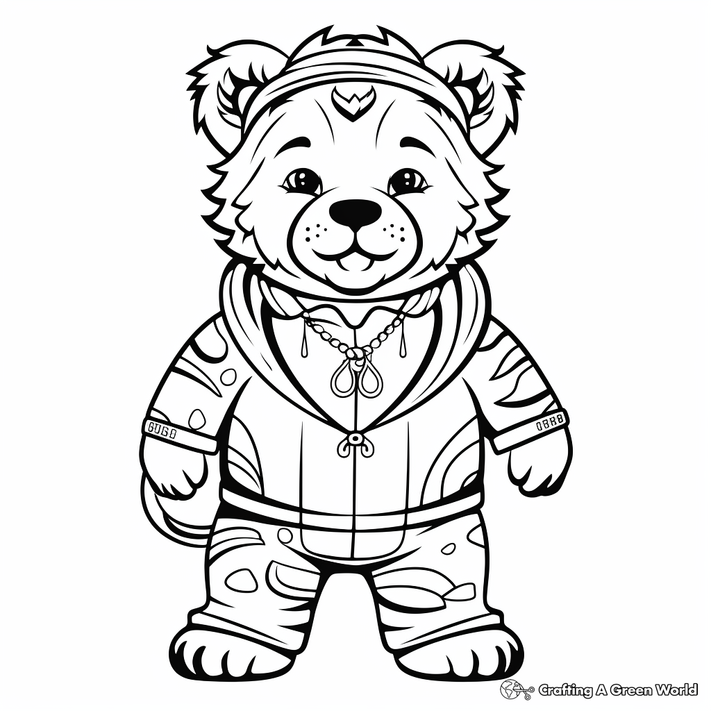 Funny Clown With Circus Animals Coloring Pages 4