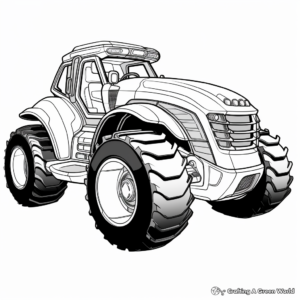 Futuristic Concept Tractor Coloring Pages 1