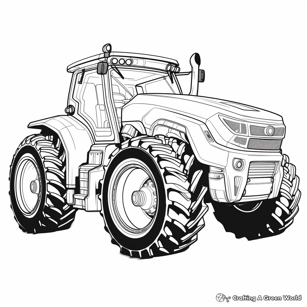 Futuristic Concept Tractor Coloring Pages 2