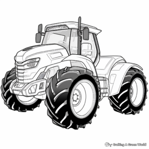 Futuristic Concept Tractor Coloring Pages 3