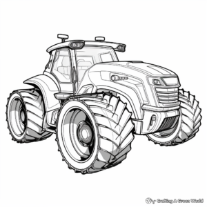 Futuristic Concept Tractor Coloring Pages 4