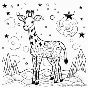 Galaxy Animals Coloring Pages: Animal Shapes Made of Stars 3