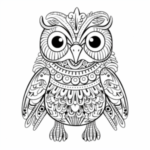 Gallicolumba Parrot Pattern Coloring Pages for Artists 2