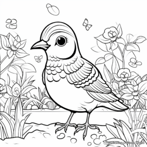 Garden Bird Paradise Coloring Pages 3