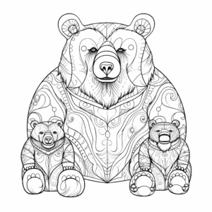 Gentle Giant: Big Daddy Bear Coloring Pages 1
