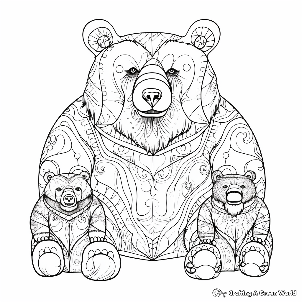 Gentle Giant: Big Daddy Bear Coloring Pages 1