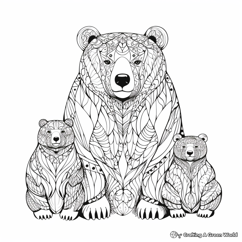 Gentle Giant: Big Daddy Bear Coloring Pages 4