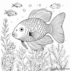 Gentle Underwater Sea Life Coloring Pages 4