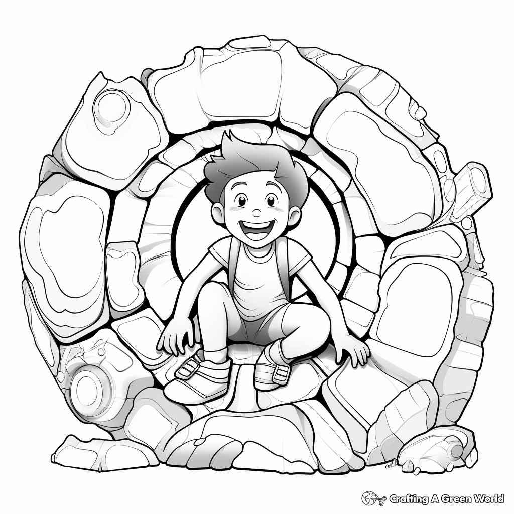 Geode Sections Coloring Pages 1