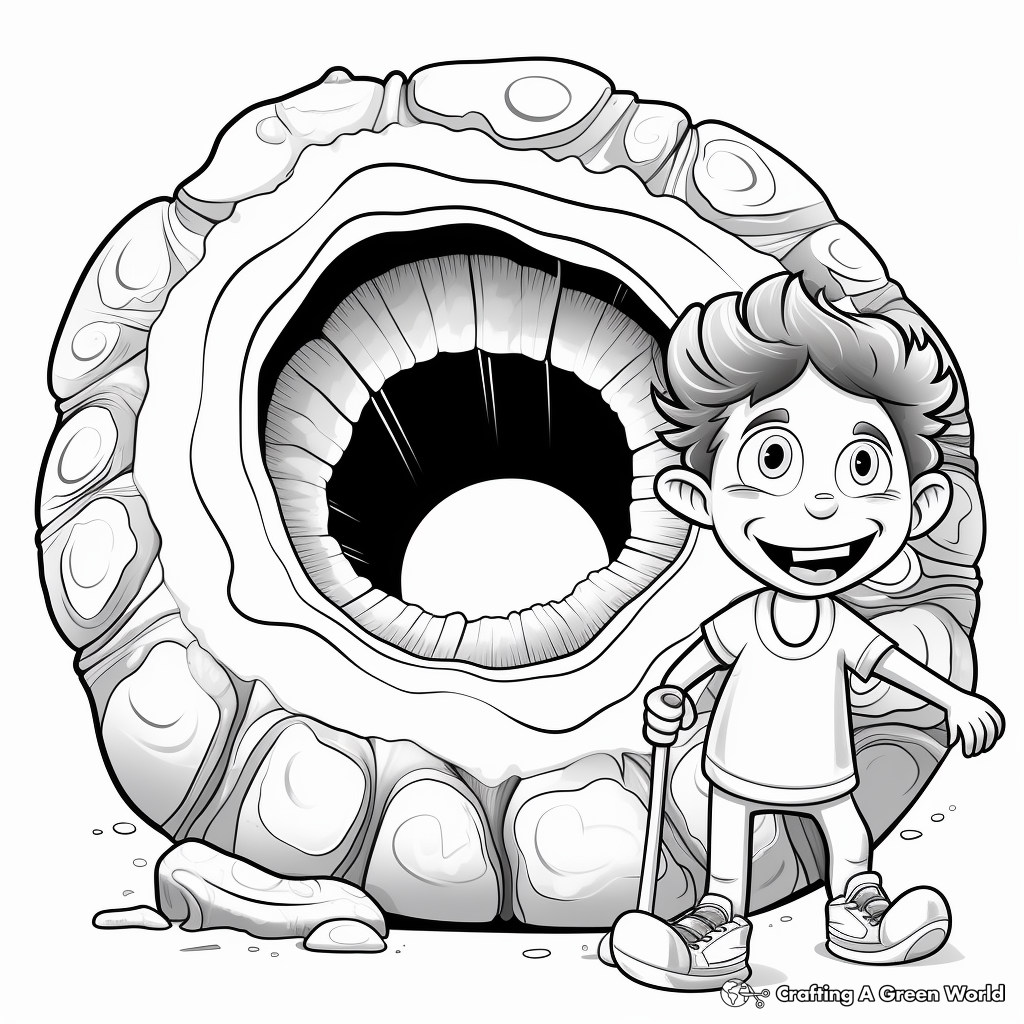 Geode Sections Coloring Pages 2