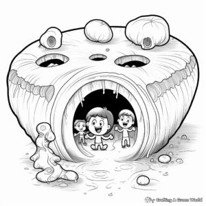 Geode Sections Coloring Pages 3