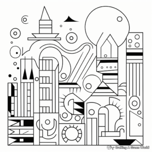 Geometric Shapes Coloring Pages for Kids 3