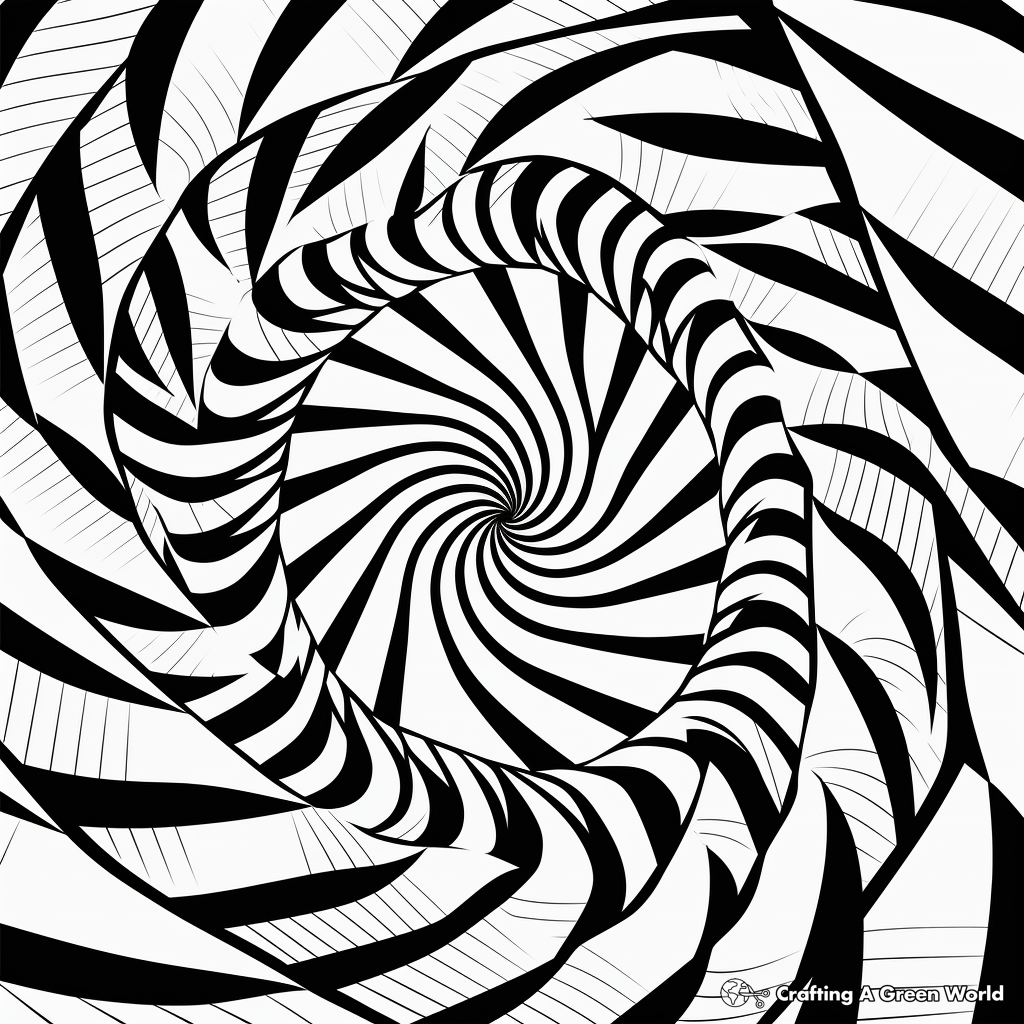 Geometric Swirl Patterns Coloring Pages 1